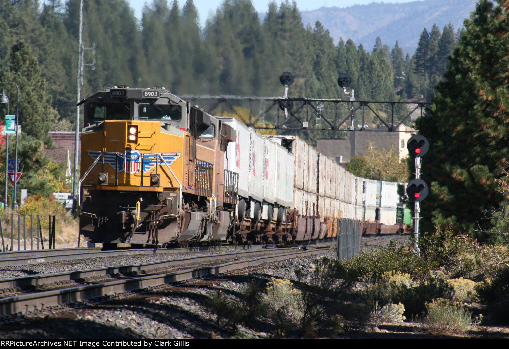 Westbound at West Truckee crossover